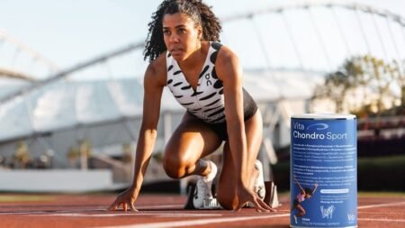 Vita Chondro Sport – entwickelt mit der Schweizer Spitzenathletin Mujinga Kambundji.